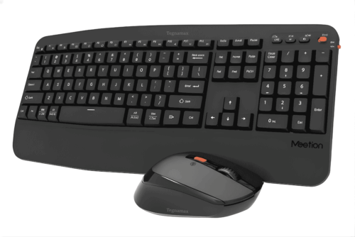 Combo MEETION MT-Director A — dual-mode (Bluetooth + 2.4G), teclado ergonómico