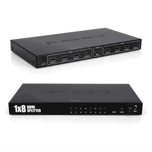 HDMI Splitter 8 Puertos 1.4a — Soporta 4K / Full HD 1080p, Audio DTS-HD y Dolby
