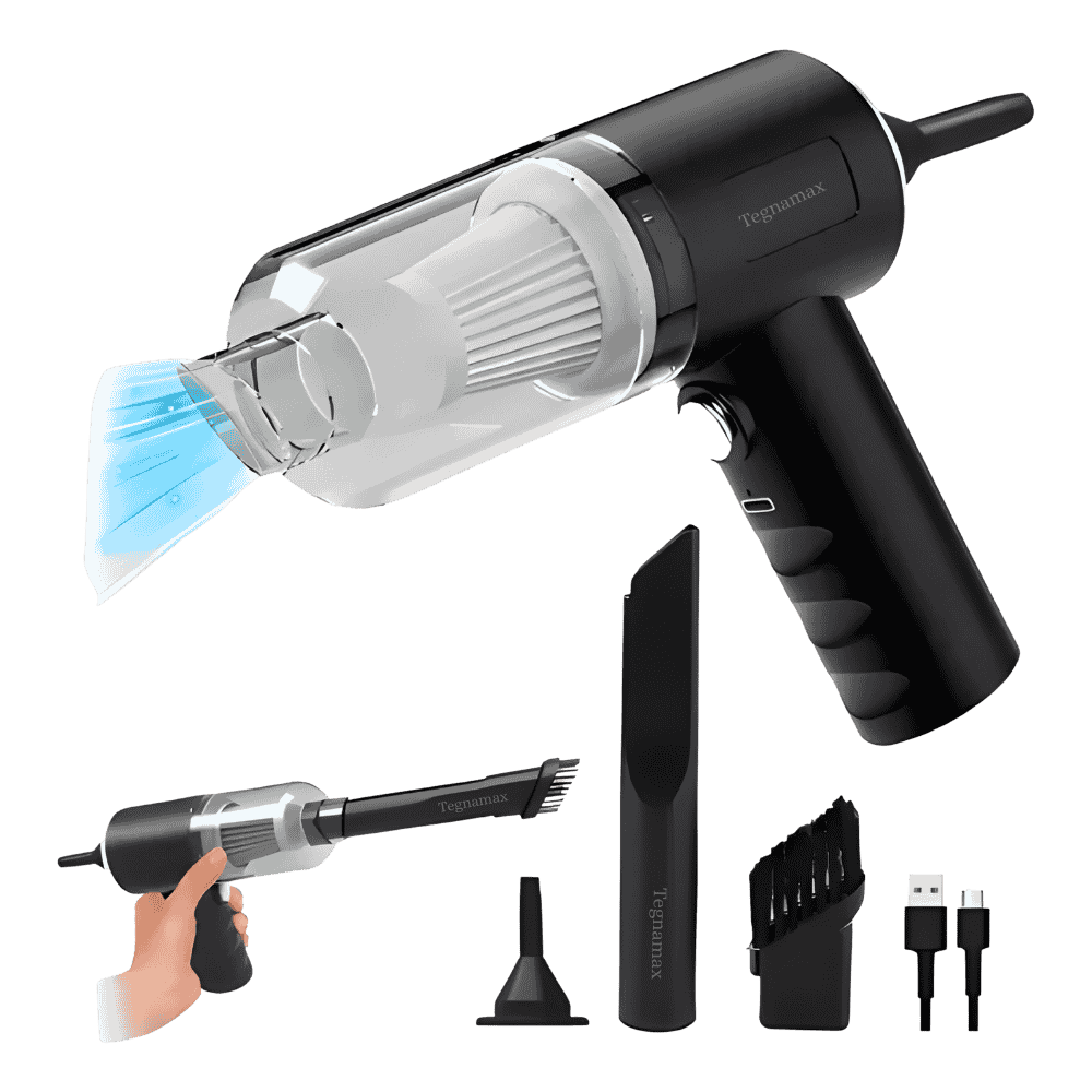 mini aspiradora y sopladora de mano 70000rpm para limpieza de pc y auto