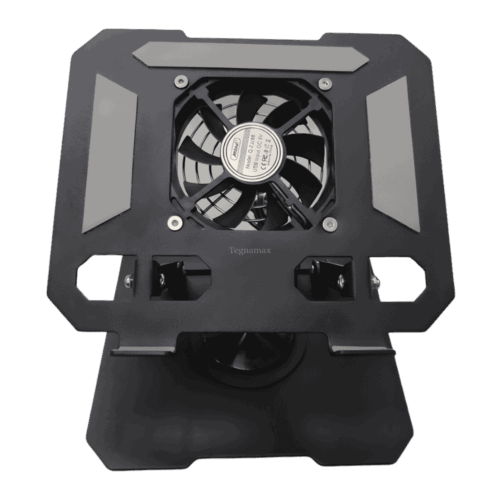 Soporte Laptop con Ventilador – Base Metálica Giratoria 360°