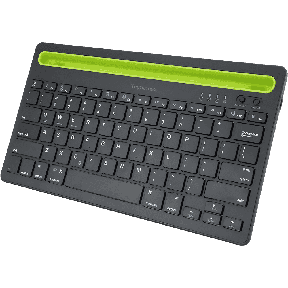 teclado bluetooth andowl q-812 en español con tecla ñ color negro