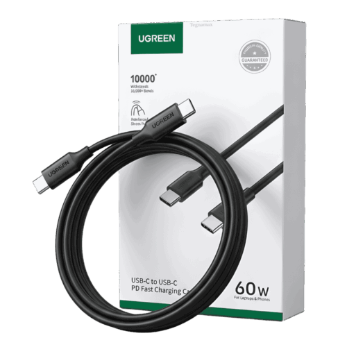 Cable De Carga Rápida Ugreen Tipo C A Tipo C 60W 3A 2 Metros