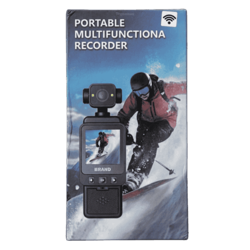 Cámara Portátil Multifunción WiFi – Grabadora de Video y Voz con Pantalla y Clip