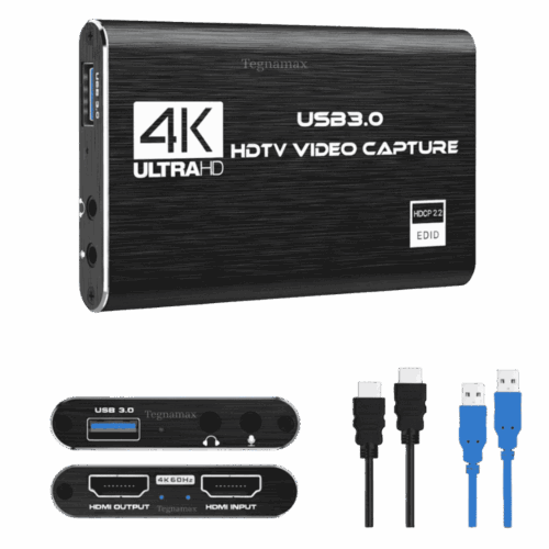 Capturadora De Video 4K HDMI Con Loop Output 1 Entrada 1 Salida
