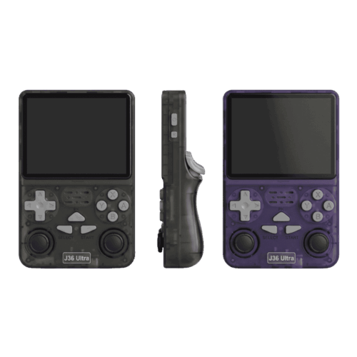 Consola De Videojuegos Portátil J36 Ultra Retro Negra Y Morada