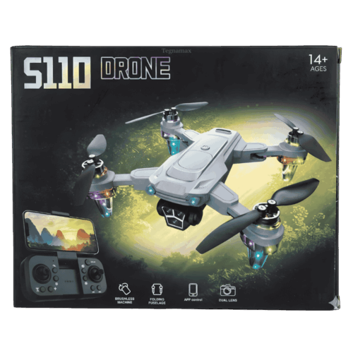 Dron Inteligente S110 Pro Con 2 Cámaras Aplicación Wi-Fi 2.4GHz