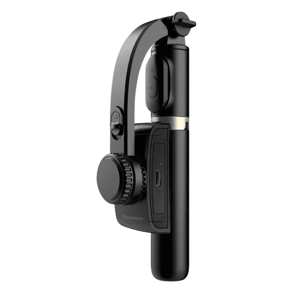 estabilizador gimbal para celular c06 convertible en tripode y palo selfie