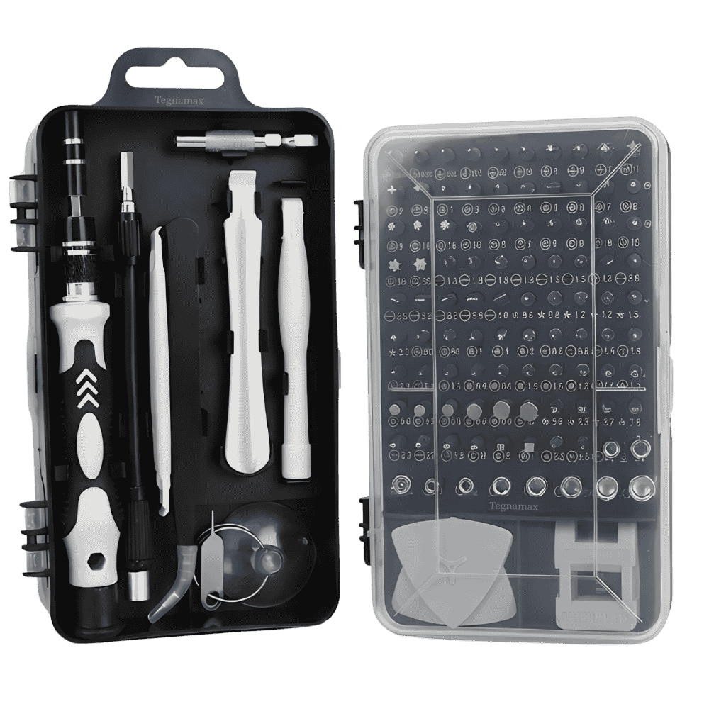 kit herramientas 136 piezas estuche de destornilladores de precision abierto