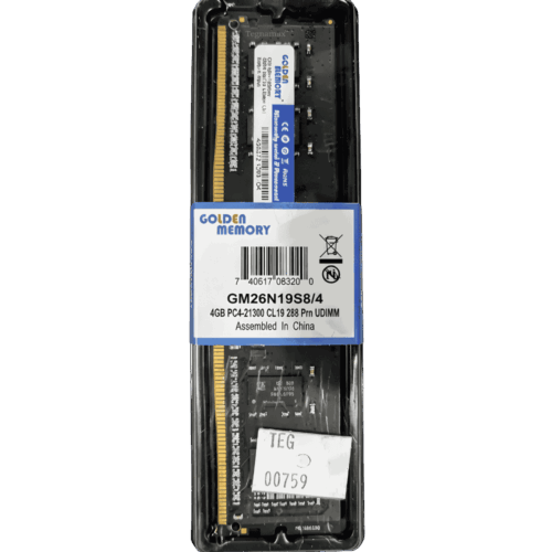 Memoria RAM para PC DDR4 4GB 2666MHz Golden con Disipador de Calor