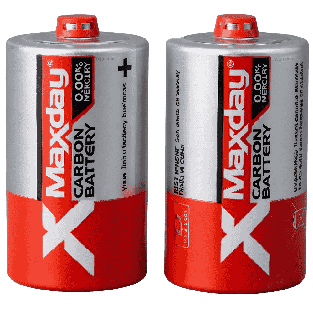 Pila grande tipo D R20 1.5V vista frontal