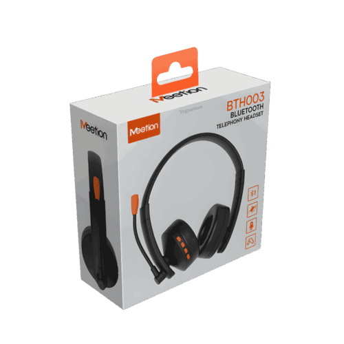 Audífono Bluetooth Meetion BTH003 Inalámbrico Over-Ear Negro