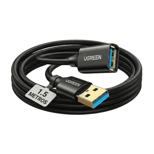 Cable Extensión USB 3.0 UGREEN 1.5 Metros Macho A Hembra