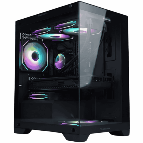 Case Gamer Armaggeddon Aquaron ATX (2 Ventiladores RGB - Panel Transparente)