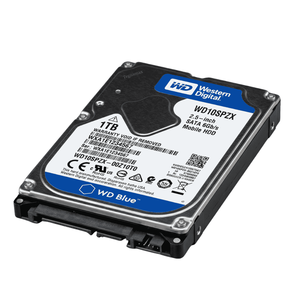 Disco duro interno wd de 1tb formato 2.5 pulgadas sata frontal