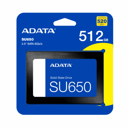 Disco SSD ADATA SU650 512GB SATA III 2.5" (Estado Sólido)