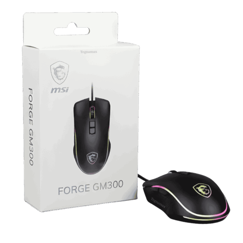 Mouse MSI Gaming Clutch GM300 (Sensor Óptico - RGB - DPI 6200)