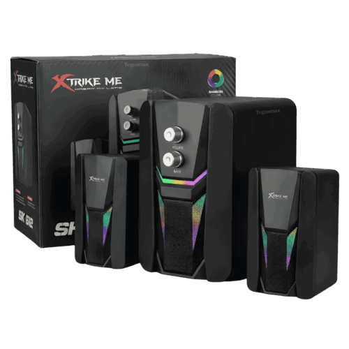 Parlantes PC Xtrike ME SK-612 Sistema 2.1 con Subwoofer (RGB Gaming)