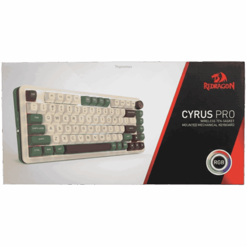 Teclado Mecánico 75% Redragon Cyrus Pro K681 Trimodo RGB