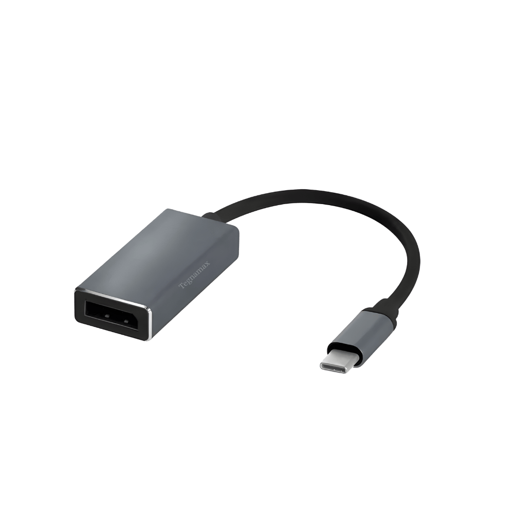 Adaptador usb tipo c a displayport color gris espacial para macbook
