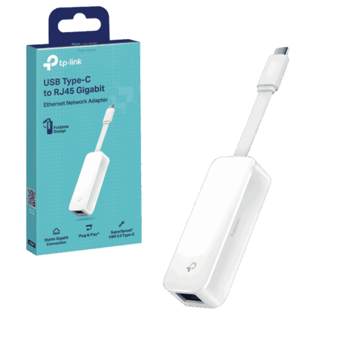Adaptador De Red TP-Link USB Tipo C A RJ45 Gigabit Ethernet Portátil