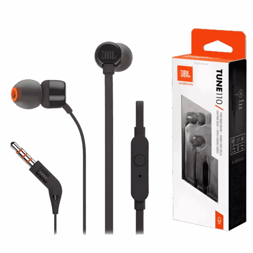 Audífonos In-Ear JBL T110 Originales Con Micrófono Y Sonido Pure Bass