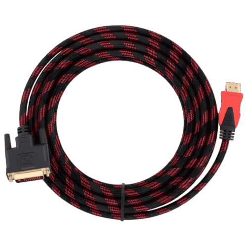 Cable Adaptador De Video HDMI Macho A DVI-D 24+1 Macho 1.5 Metros Bidireccional