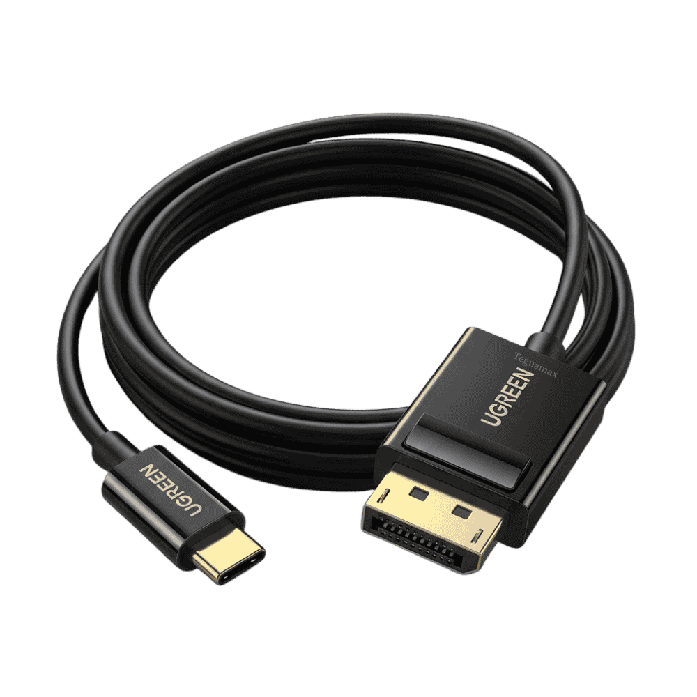 Cable ugreen mm139 conectores tipo c y displayport de 1.5 metros color negro