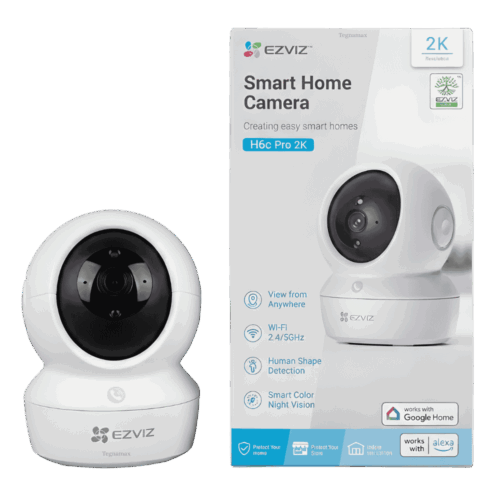Cámara De Seguridad IP WiFi Ezviz H6c Pro 2K+ 4MP 360° Seguimiento Inteligente