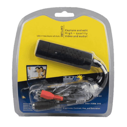 Capturadora De Video USB 2.0 Con Entradas RCA Y S-Video Para VHS DVD