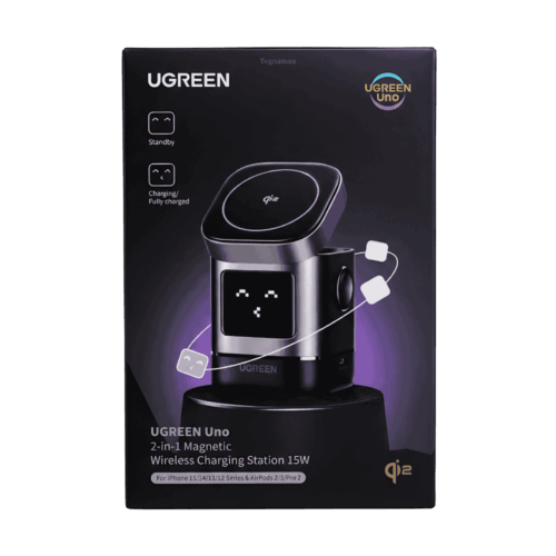 Base Estación De Carga Cargador Inalámbrico Magnético Ugreen Uno W709 15W