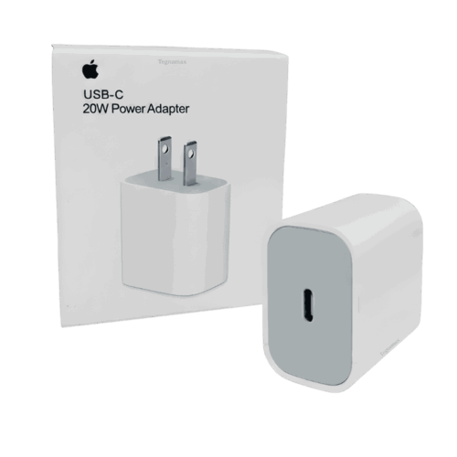 Cargador Cubo iPhone USB-C 20W Carga Rápida Adaptador De Corriente