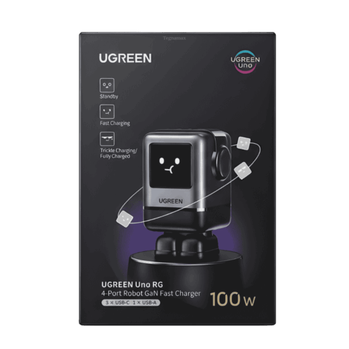 Cargador De Pared Ugreen 100W X688 Uno RG 4 Puertos Carga Rápida