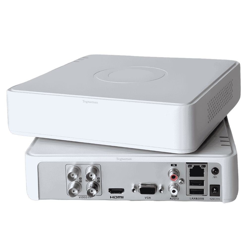 Dvr hikvision 4 canales 1080p modelo ds-7104hghi-m1 color blanco vista superior