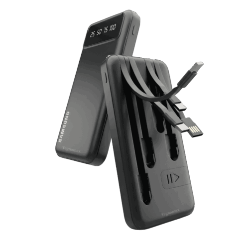 Batería Externa Power Bank 10000mAh Universal Con Pantalla Digital LED Y Linterna