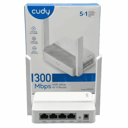 Router Inalámbrico Cudy WR300 N300 5 En 1 Dos Antenas 5dBi
