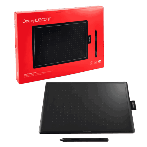 Tableta Gráfica Digitalizadora One By Wacom Roja CTL-472/K1-AX Pequeña