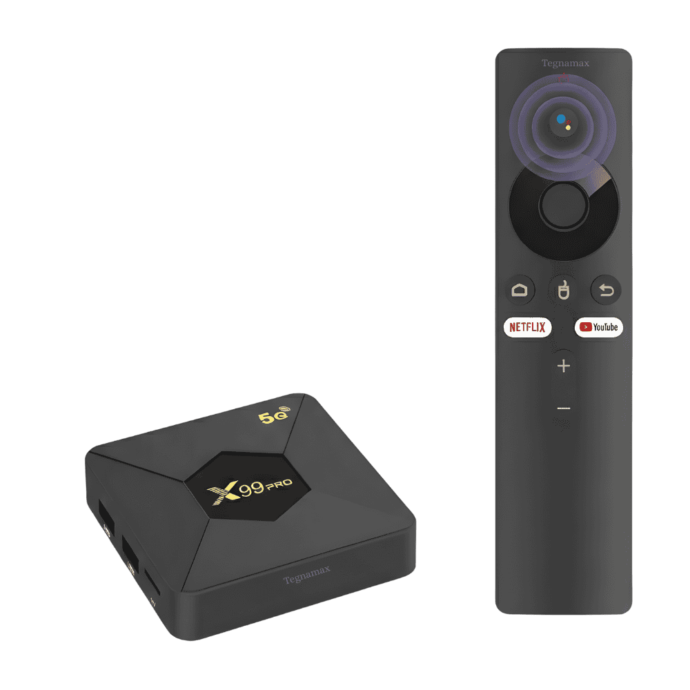 Tv box x99 pro con sistema android 13 y 2gb de ram color negro