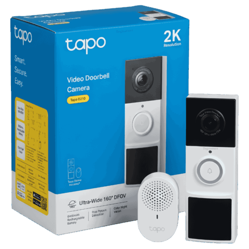 Video Portero WiFi TP-Link Tapo D210 2K Batería Visión Nocturna