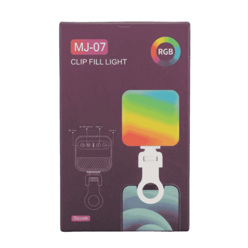 Aro De Luz Celular Recargable Portátil Clip Universal Selfies LED