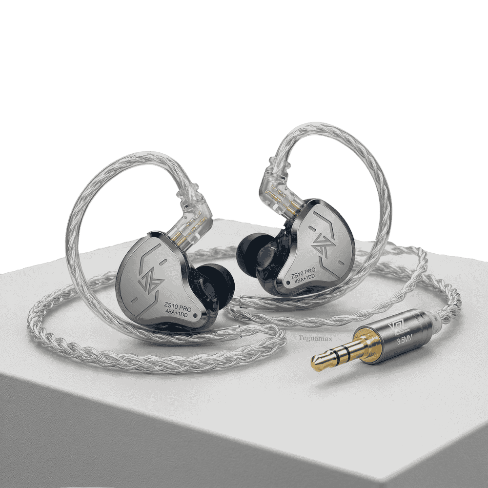 Audifonos kz in ear con cable auxiliar tradicional de tres milimetros y medio