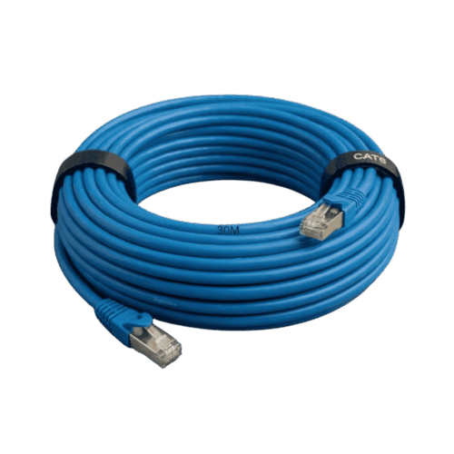 Cable De Red Ethernet Cat6 Azul 30 Metros 1000MHz Conectores RJ45