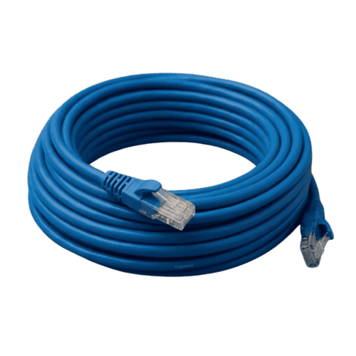 Cable De Red Ethernet Cat6 Azul 20 Metros 1000MHz Conectores RJ45