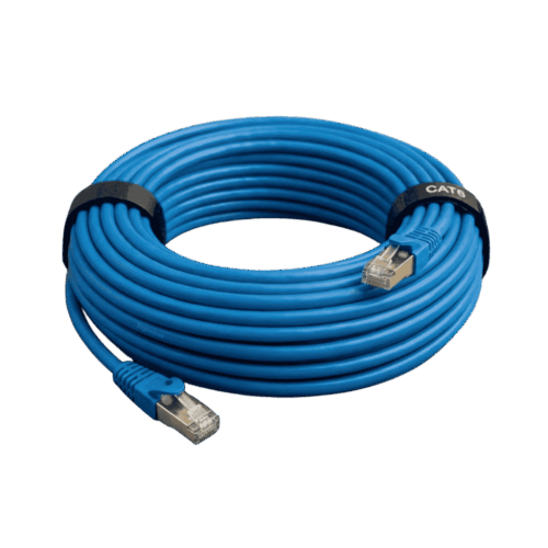 Cable De Red Ethernet Cat6 Azul 25 Metros 1000MHz Conectores RJ45