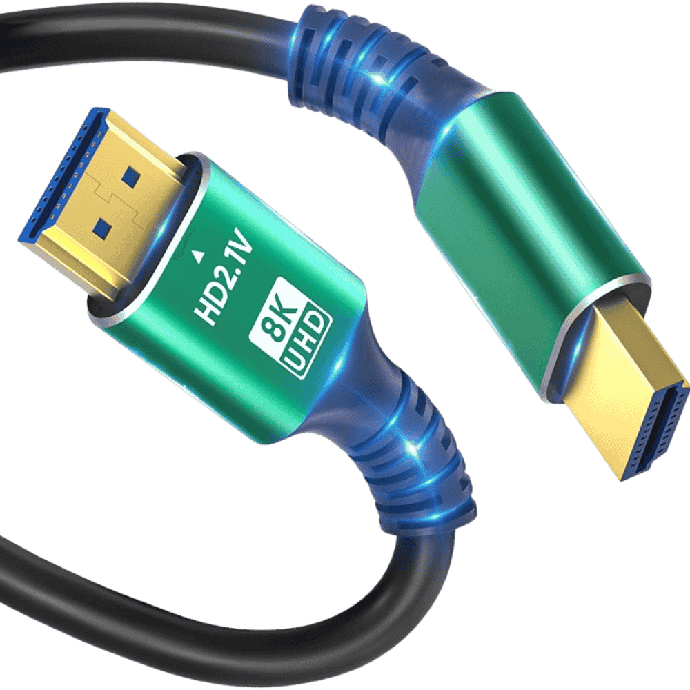 Cable de video digital hdmi 8k premium de alta velocidad color negro
