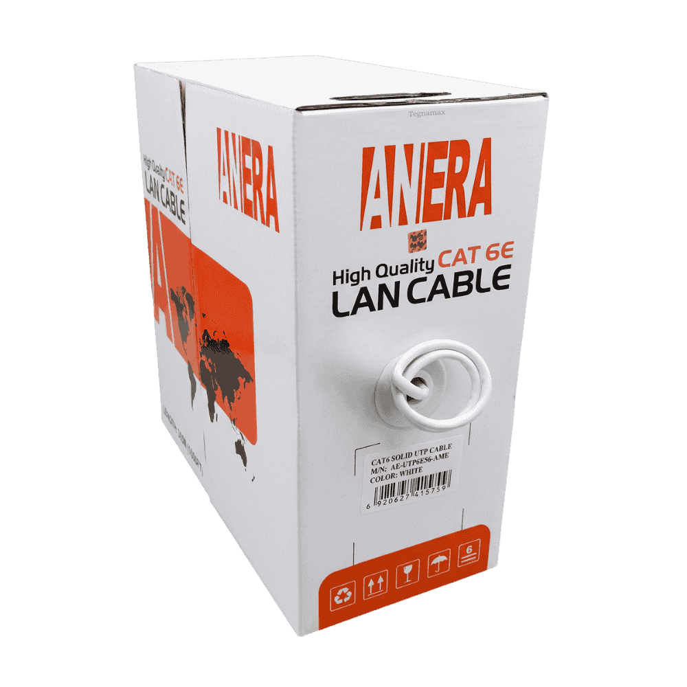 Caja de rollo de cable de red utp categoria 6 de 305 metros