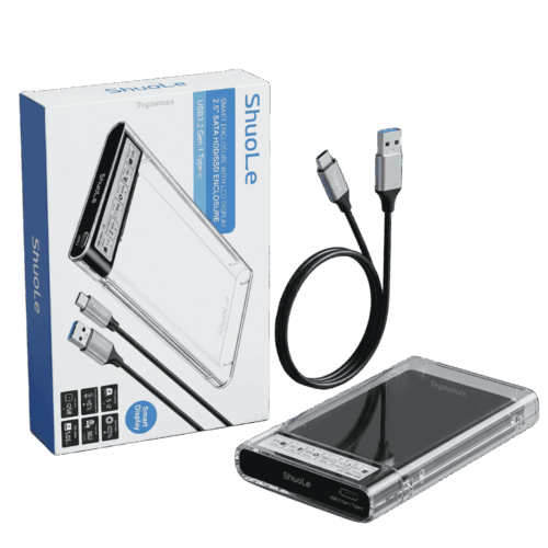 Carcasa Cofre Enclosure Para Disco 2.5 Con Pantalla Digital USB 3.0