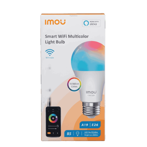 Foco Bombillo Inteligente Imou A19 Wi-Fi RGB Base E26 Domótica