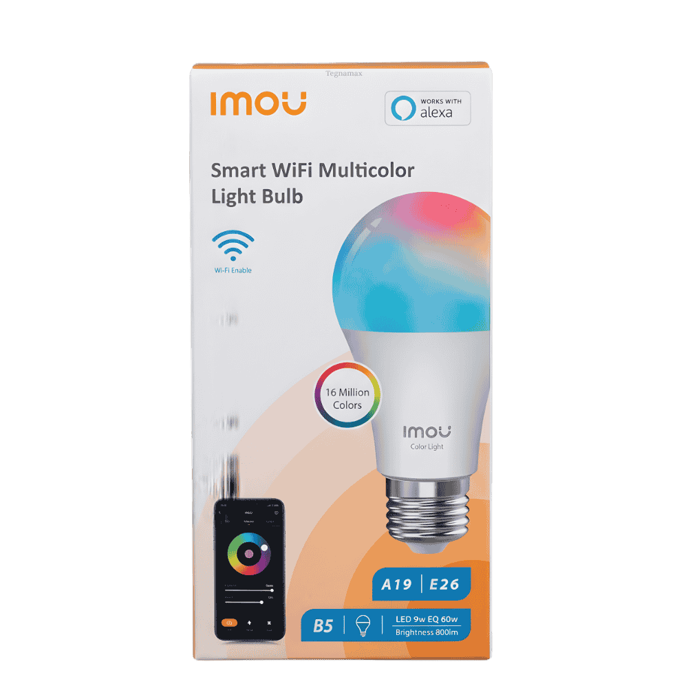 Foco bombillo inteligente imou a19 base e26 color blanco mate