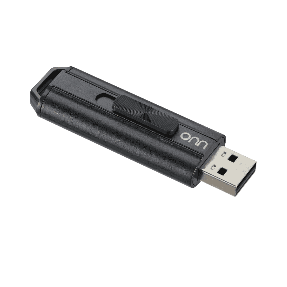Detalle del pendrive onn mostrando su diseño ergonomico y ultracompacto