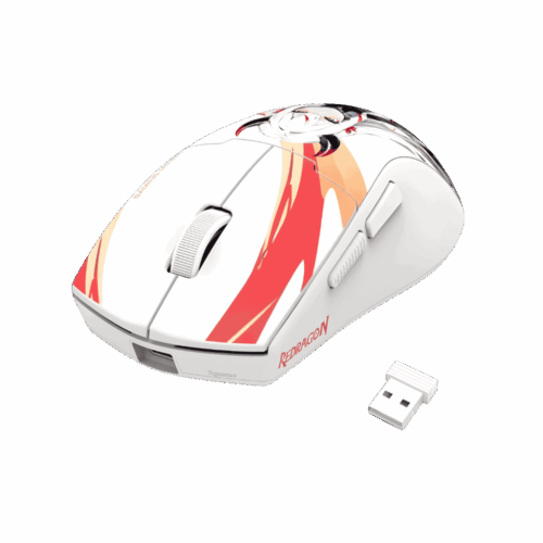 Ratón Gamer Inalámbrico Redragon K1ng Max M918 Blanco 26000 DPI